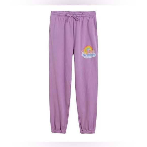Care Bears Lavender 2 pc Jogging set/hoodie&o ants EUC WORN 2x if that! - Picture 14 of 15